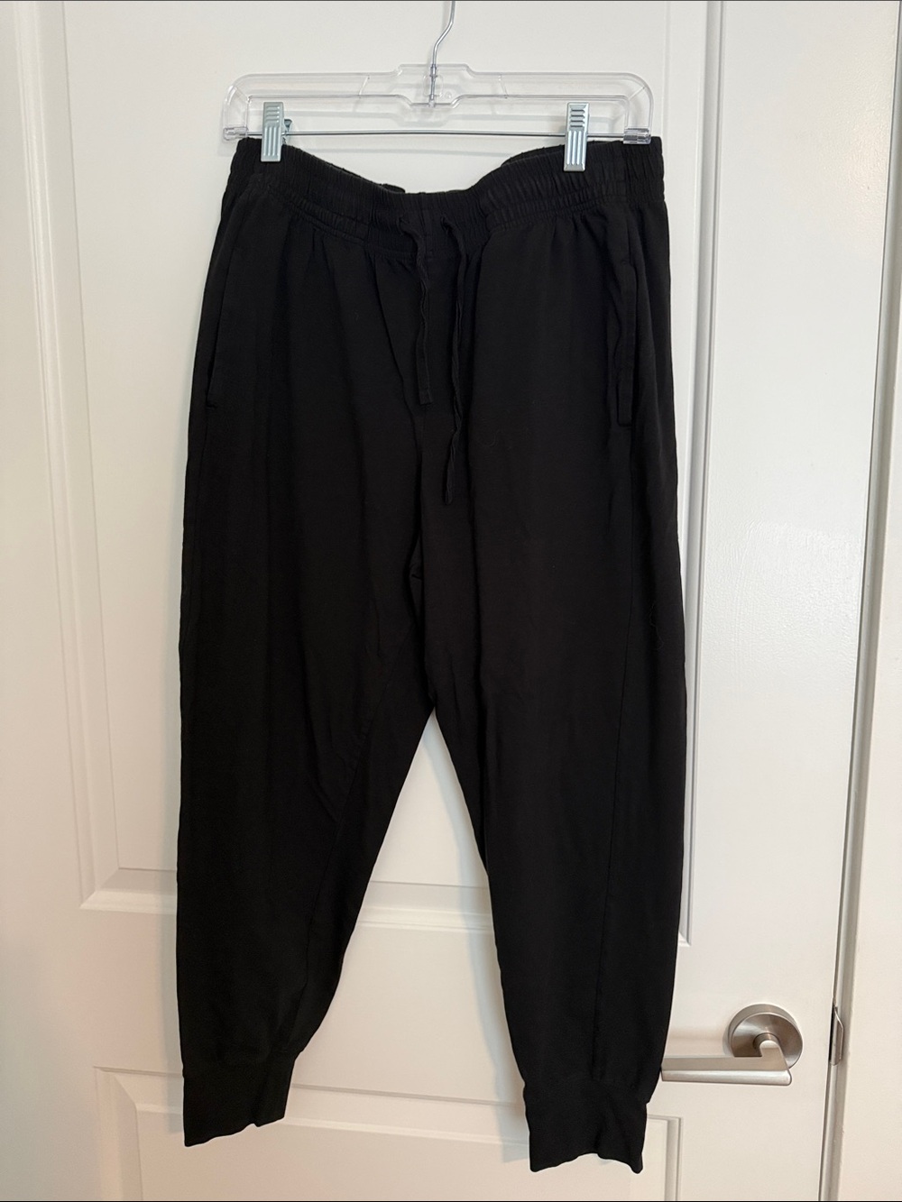 Pact Black Women's Elastic-Waist Jogger Pants